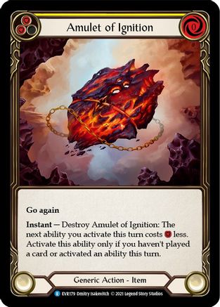 Amulet of Ignition [EVR179] (Everfest)  1st Edition Cold Foil-3