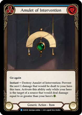 Amulet of Intervention [EVR180] (Everfest)  1st Edition Normal-3