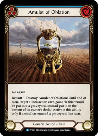 Amulet of Oblation [EVR181] (Everfest)  1st Edition Normal-3