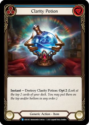 Clarity Potion [EVR182] (Everfest)  1st Edition Cold Foil-3