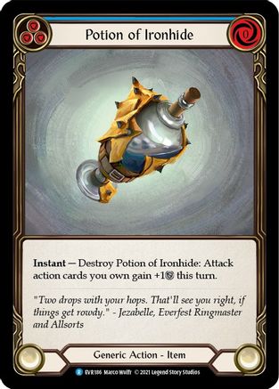 Potion of Ironhide [EVR186] (Everfest)  1st Edition Cold Foil-3
