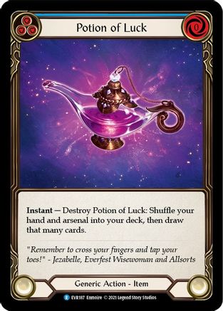 Potion of Luck [EVR187] (Everfest)  1st Edition Cold Foil-3
