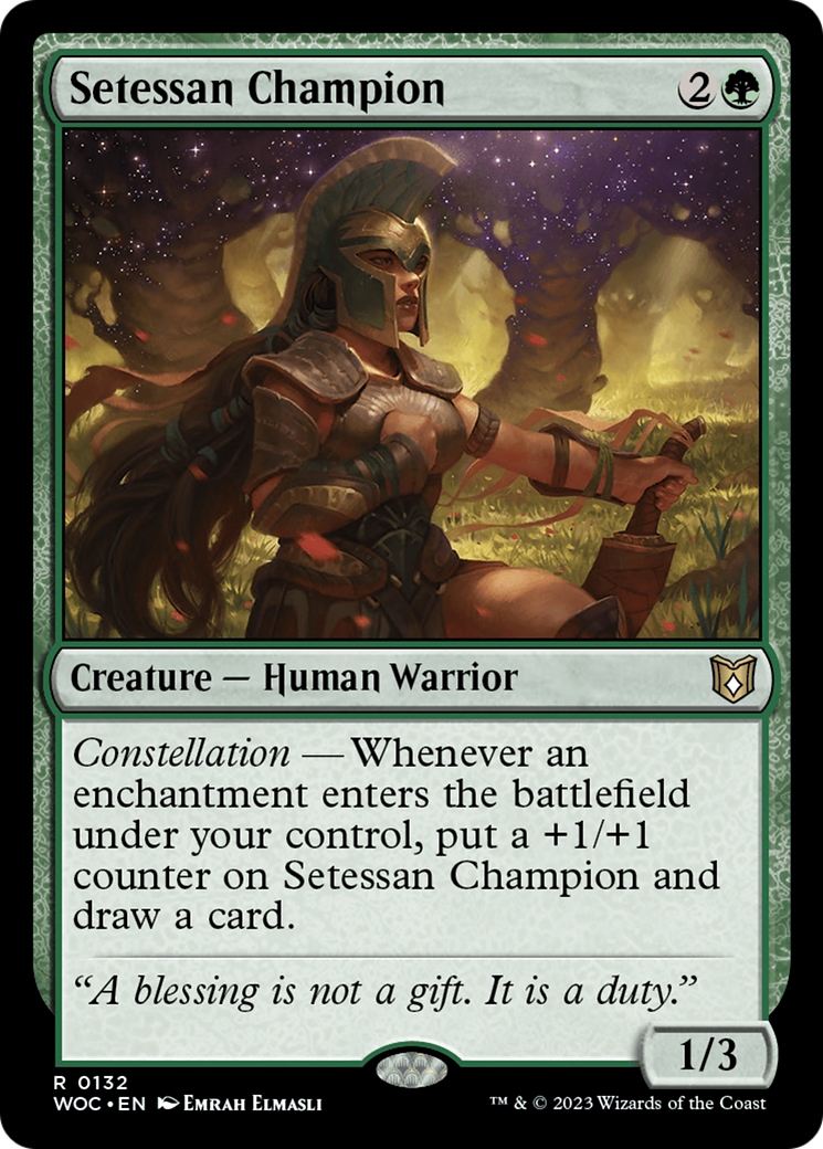 Setessan Champion [Wilds of Eldraine Commander]-1