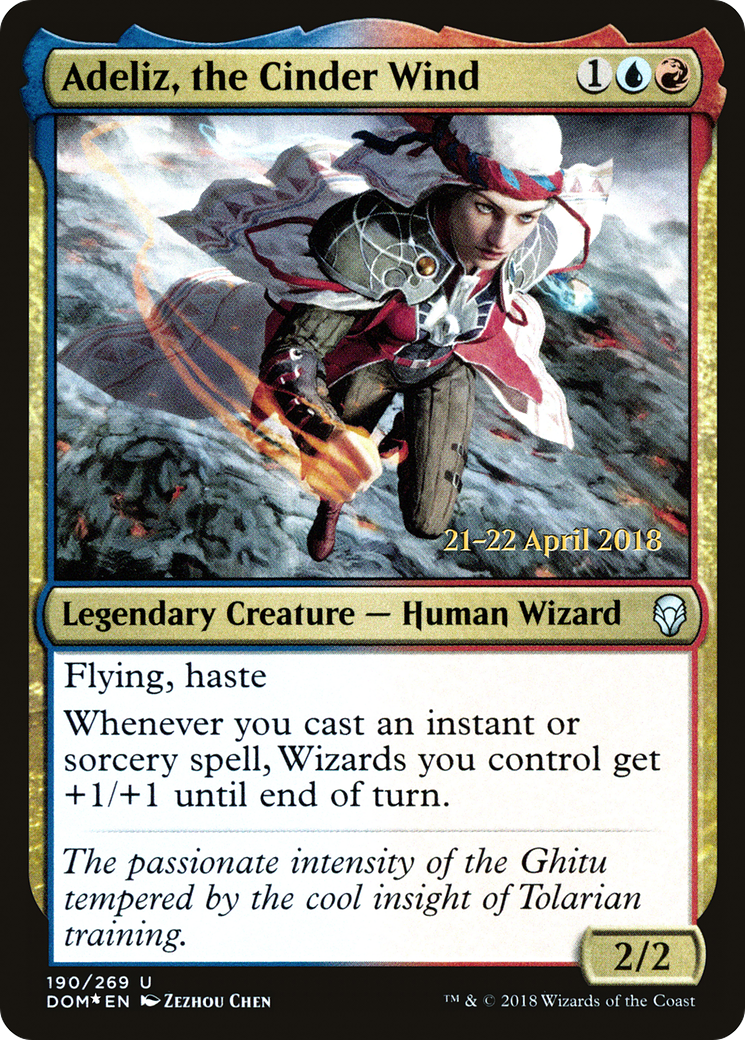 Adeliz, the Cinder Wind [Dominaria Prerelease Promos]-1