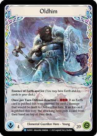 Oldhim [OLD001] (Tales of Aria Oldhim Blitz Deck)  1st Edition Rainbow Foil-1