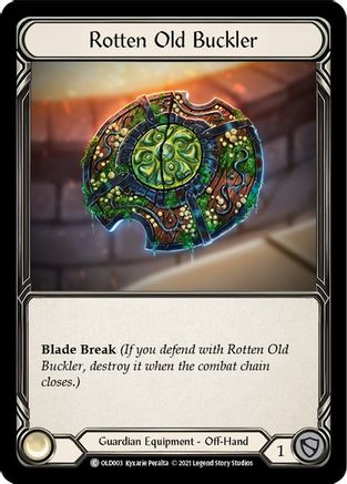 Rotten Old Buckler [OLD003] (Tales of Aria Oldhim Blitz Deck)  1st Edition Normal-1