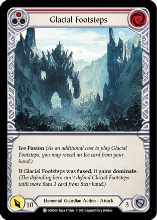 Glacial Footsteps (Red) [OLD008] (Tales of Aria Oldhim Blitz Deck)  1st Edition Normal-1