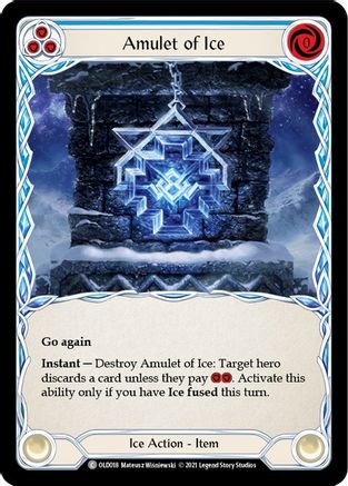 Amulet of Ice (Blue) [OLD018] (Tales of Aria Oldhim Blitz Deck)  1st Edition Normal-1
