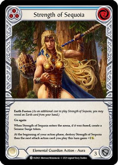 Strength of Sequoia (Blue) [OLD023] (Tales of Aria Oldhim Blitz Deck)  1st Edition Normal-1