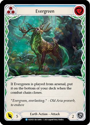 Evergreen (Blue) [OLD026] (Tales of Aria Oldhim Blitz Deck)  1st Edition Normal-1
