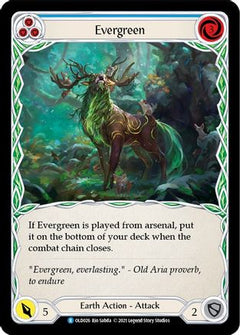 Evergreen (Blue) [OLD026] (Tales of Aria Oldhim Blitz Deck)  1st Edition Normal-1