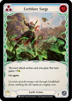 Earthlore Surge (Blue) [OLD027] (Tales of Aria Oldhim Blitz Deck)  1st Edition Normal-1