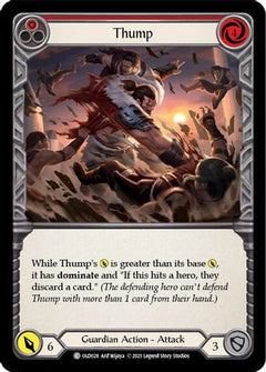 Thump (Red) [OLD028] (Tales of Aria Oldhim Blitz Deck)  1st Edition Normal-1