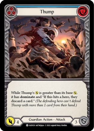 Thump (Blue) [OLD029] (Tales of Aria Oldhim Blitz Deck)  1st Edition Normal-1