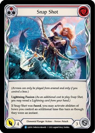 Snap Shot (Red) [LXI010] (Tales of Aria Lexi Blitz Deck)  1st Edition Normal-1
