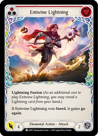 Entwine Lightning (Red) [LXI013] (Tales of Aria Lexi Blitz Deck)  1st Edition Normal-1