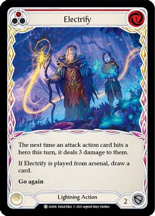 Electrify (Red) [LXI016] (Tales of Aria Lexi Blitz Deck)  1st Edition Normal-1