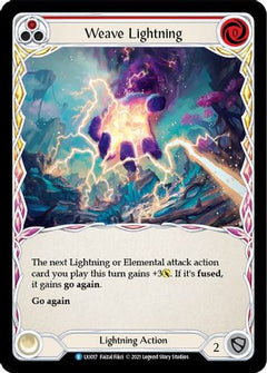 Weave Lightning (Red) [LXI017] (Tales of Aria Lexi Blitz Deck)  1st Edition Normal-1
