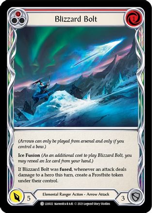 Blizzard Bolt (Red) [LXI022] (Tales of Aria Lexi Blitz Deck)  1st Edition Normal-1