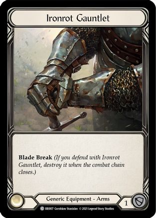 Ironrot Gauntlet [BRI007] (Tales of Aria Briar Blitz Deck)  1st Edition Normal-1