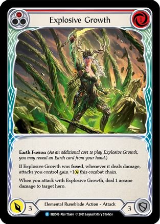 Explosive Growth (Red) [BRI009] (Tales of Aria Briar Blitz Deck)  1st Edition Normal-1