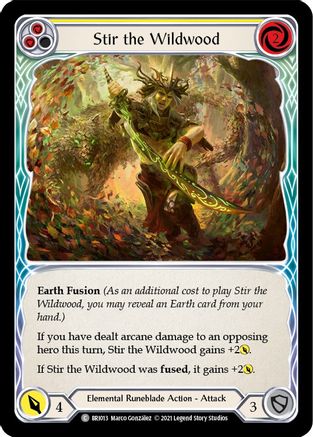 Stir the Wildwood (Yellow) [BRI013] (Tales of Aria Briar Blitz Deck)  1st Edition Normal-1