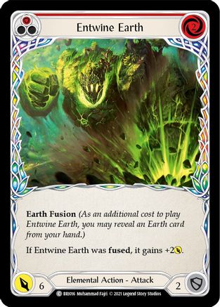 Entwine Earth (Red) [BRI016] (Tales of Aria Briar Blitz Deck)  1st Edition Normal-1