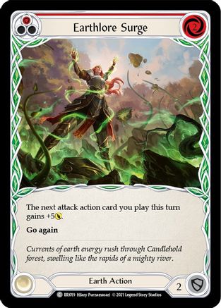 Earthlore Surge (Red) [BRI019] (Tales of Aria Briar Blitz Deck)  1st Edition Normal-1