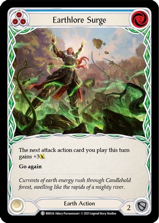 Earthlore Surge (Blue) [BRI024] (Tales of Aria Briar Blitz Deck)  1st Edition Normal-1