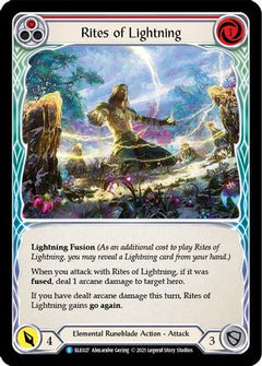 Rites of Lightning (Red) [BRI027] (Tales of Aria Briar Blitz Deck)  1st Edition Normal-1