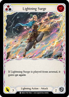 Lightning Surge (Yellow) [BRI029] (Tales of Aria Briar Blitz Deck)  1st Edition Normal-1