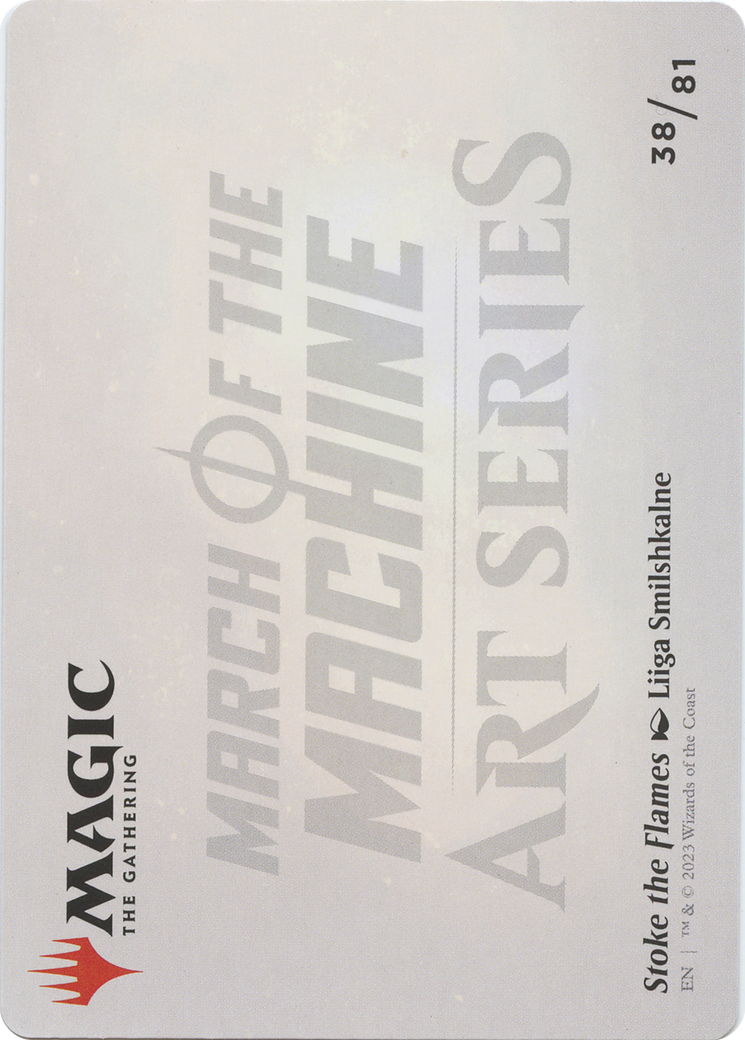 Stoke the Flames // Stoke the Flames (AMOM-038) - March of the Machine Art Series (Borderless) Foil-2