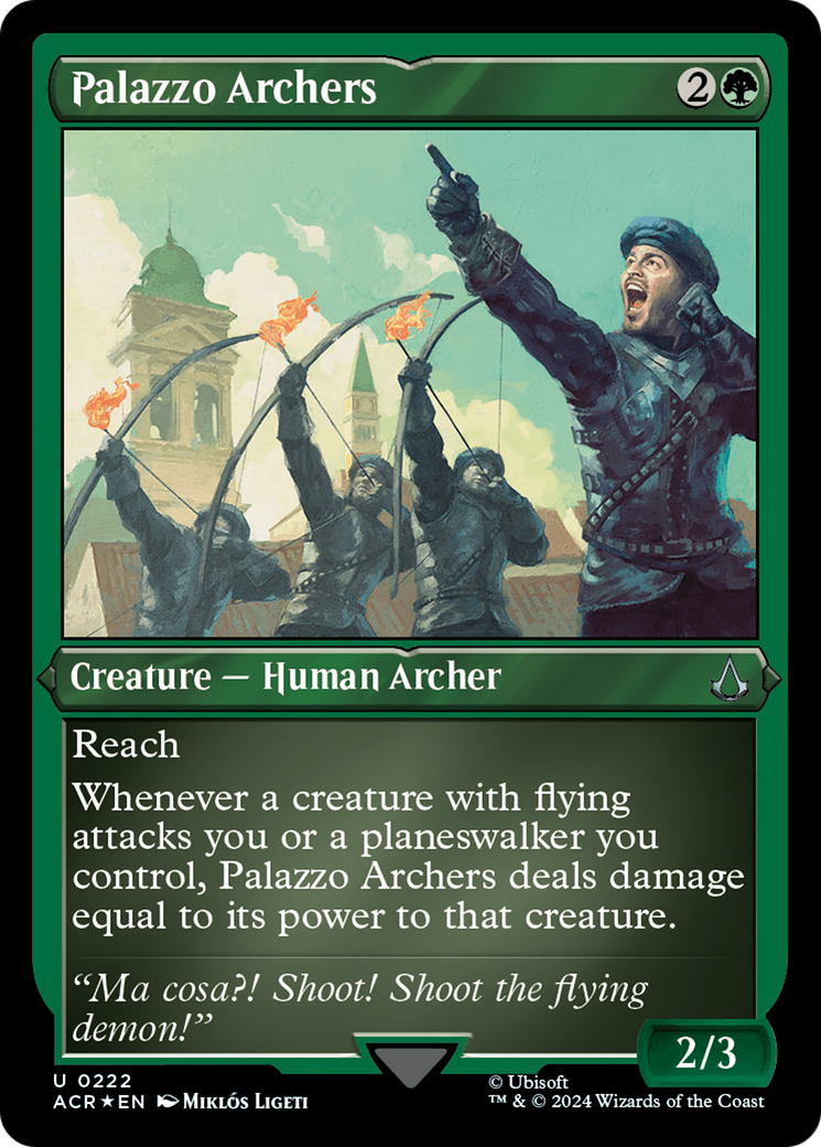 Palazzo Archers (ACR-222) - Assassin's Creed Etched Foil-1