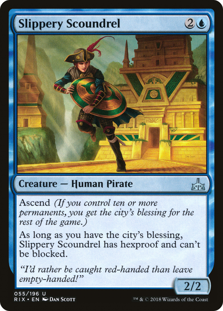 Slippery Scoundrel [Rivals of Ixalan]-1