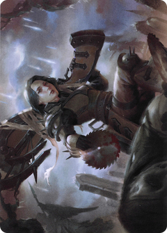 Sawblade Slinger // Sawblade Slinger (AVOW-054) - Crimson Vow Art Series (Borderless) Foil-1