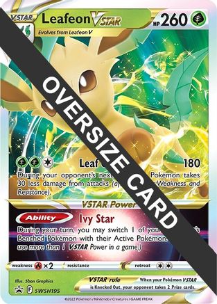 Leafeon VSTAR (SWSH195) (Jumbo Card) [Sword & Shield: Black Star Promos]-1