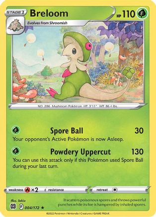 Breloom (004/172) [Sword & Shield: Brilliant Stars]-1