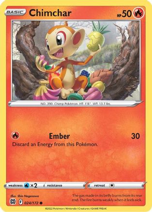 Chimchar (024/172) [Sword & Shield: Brilliant Stars]-1
