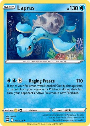 Lapras (031/172) [Sword & Shield: Brilliant Stars]-1