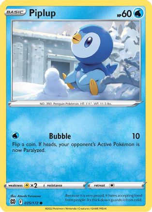 Piplup (035/172) [Sword & Shield: Brilliant Stars]-1