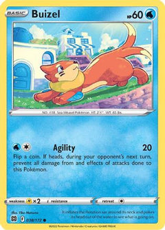 Buizel (038/172) [Sword & Shield: Brilliant Stars]-1