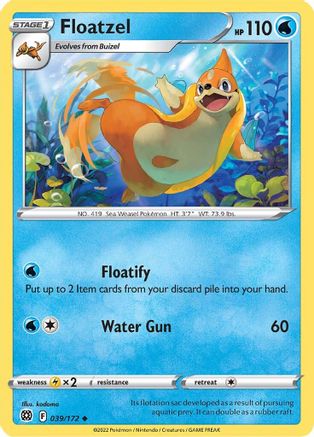 Floatzel (039/172) [Sword & Shield: Brilliant Stars]-1