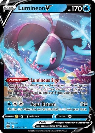 Lumineon V (040/172) [Sword & Shield: Brilliant Stars]-1