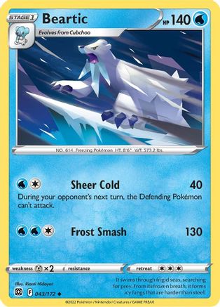 Beartic (043/172) [Sword & Shield: Brilliant Stars]-1