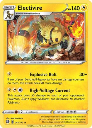 Electivire (047/172) [Sword & Shield: Brilliant Stars]-1