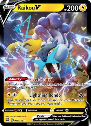 Raikou V (048/172) [Sword & Shield: Brilliant Stars]-1