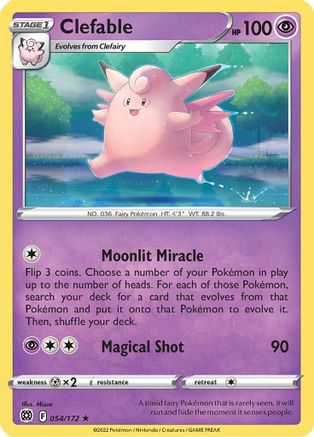 Clefable (054/172) [Sword & Shield: Brilliant Stars]-1