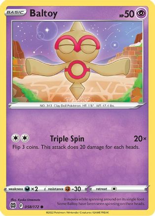 Baltoy (058/172) [Sword & Shield: Brilliant Stars]-1