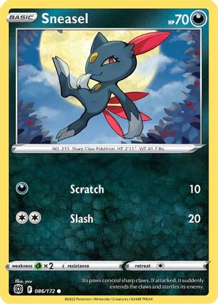 Sneasel (086/172) [Sword & Shield: Brilliant Stars]-1