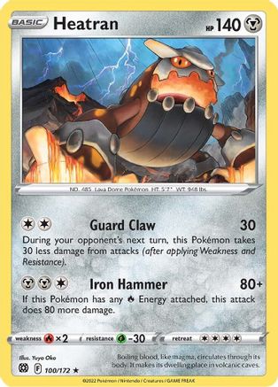 Heatran (100/172) [Sword & Shield: Brilliant Stars]-1